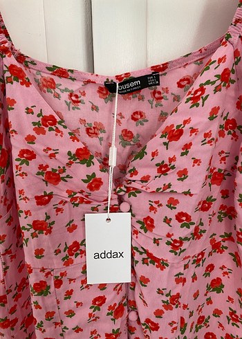 Addax Çiçekli Elbise - Görsel 4