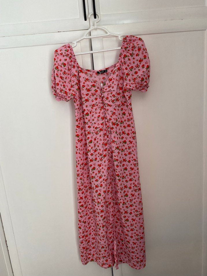 Addax Çiçekli Elbise - Görsel 2