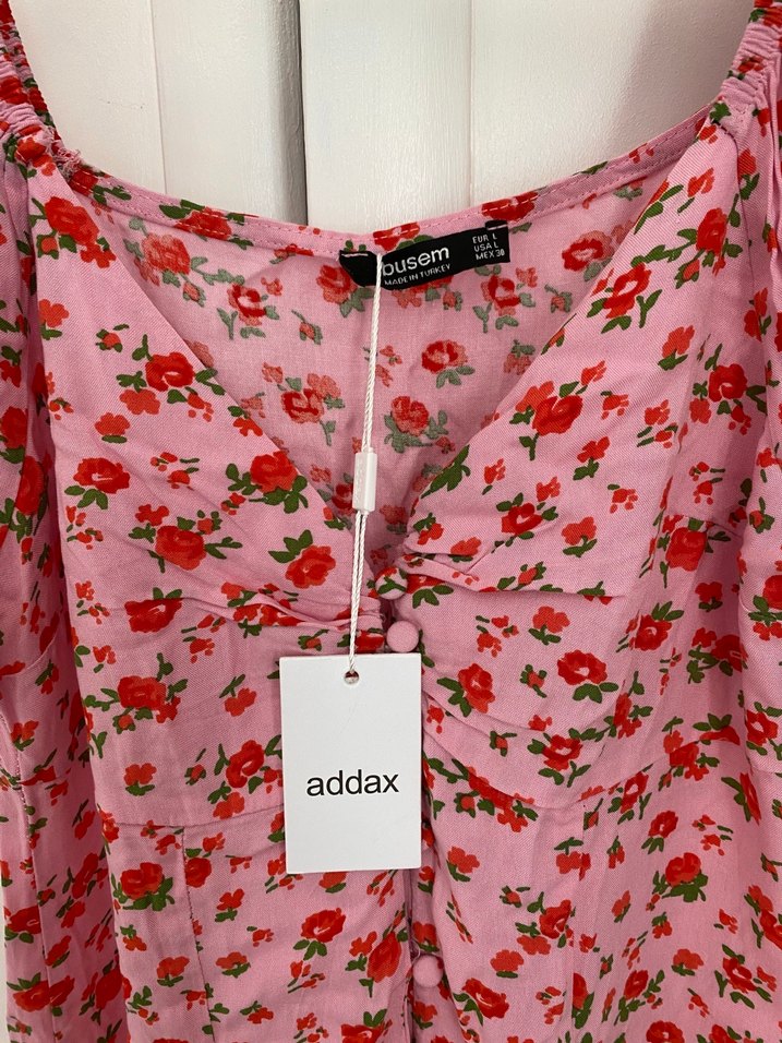 Addax Çiçekli Elbise - Görsel 4