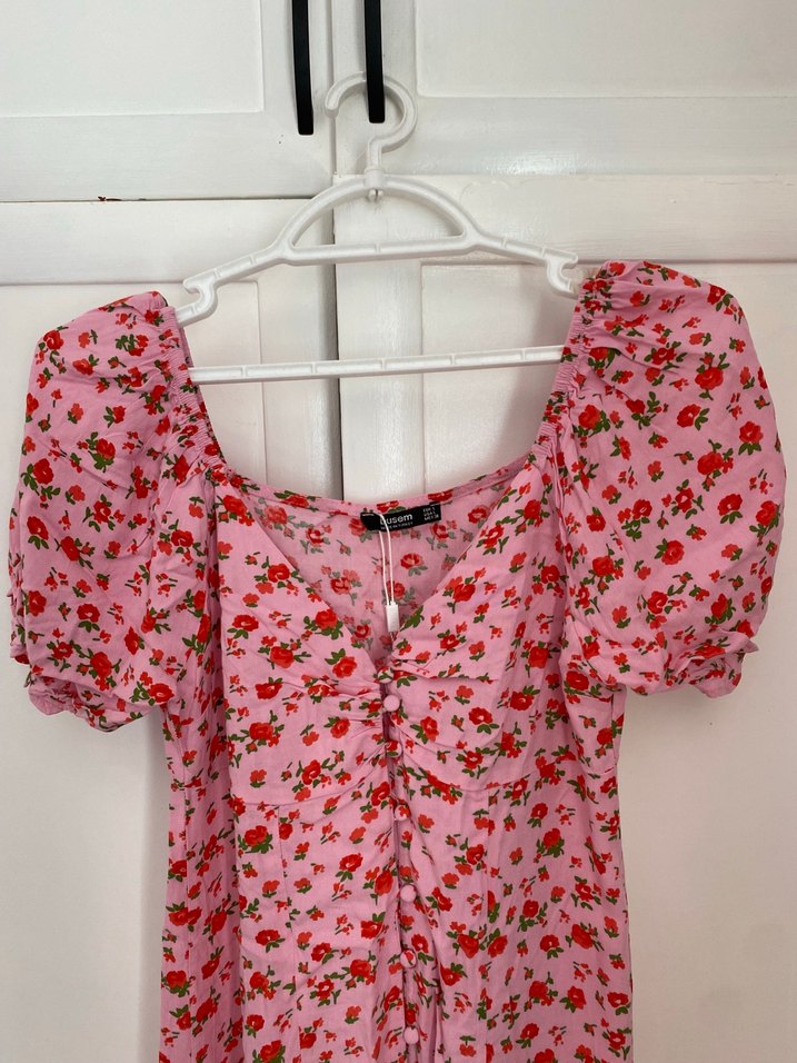 Addax Çiçekli Elbise - Görsel 5