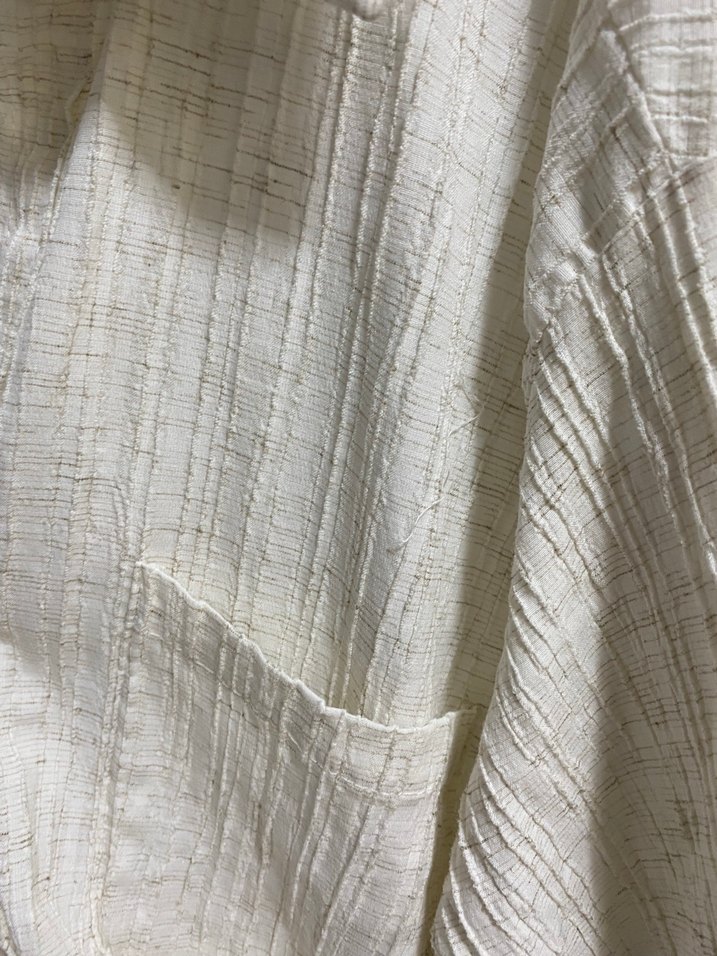 Addax Beyaz Keten Kadın Gömlek - Görsel 2