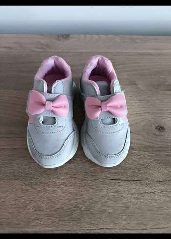Kız Çocuk Pembe Fiyonklu Spor Ayakkabı