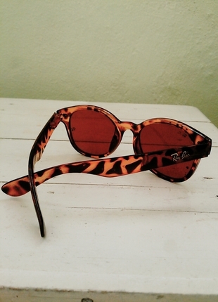 Ray Ban Rayban leopar desenli gözlük