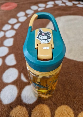 Renkli Dinozor Desenli Çocuk Matara - Görsel 2