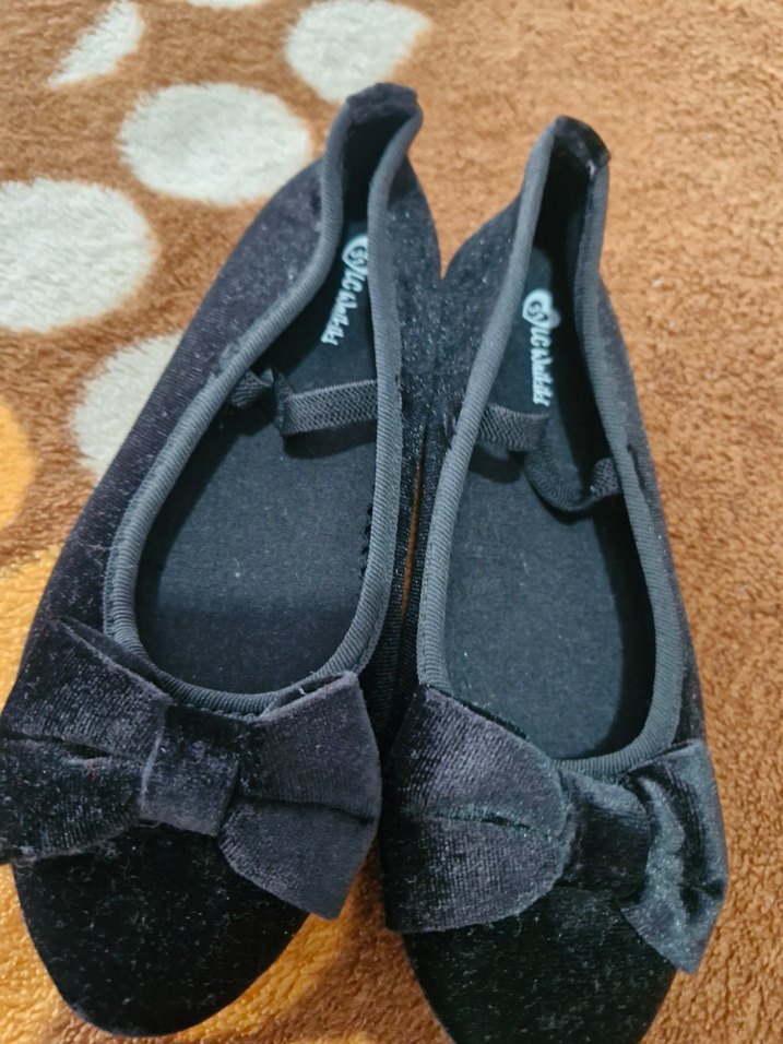 Kız Çocuk Siyah Fiyonk Detaylı Babet - Görsel 3