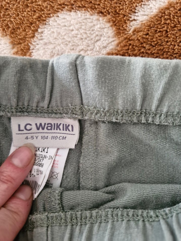 lcw Kız Çocuk Gri Baskılı Tayt - Görsel 3