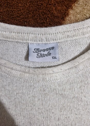 Nakışlı Gri Uzun Kollu Triko Kazak - Görsel 3