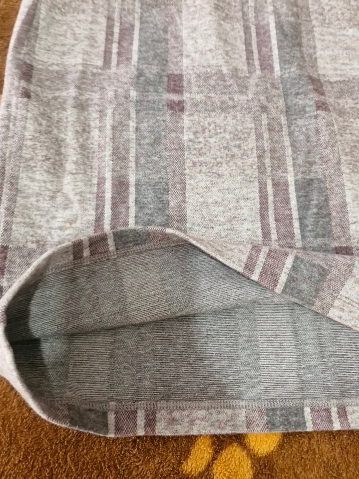 Gri bordo Kadın Midi Örgü Etek - Görsel 4