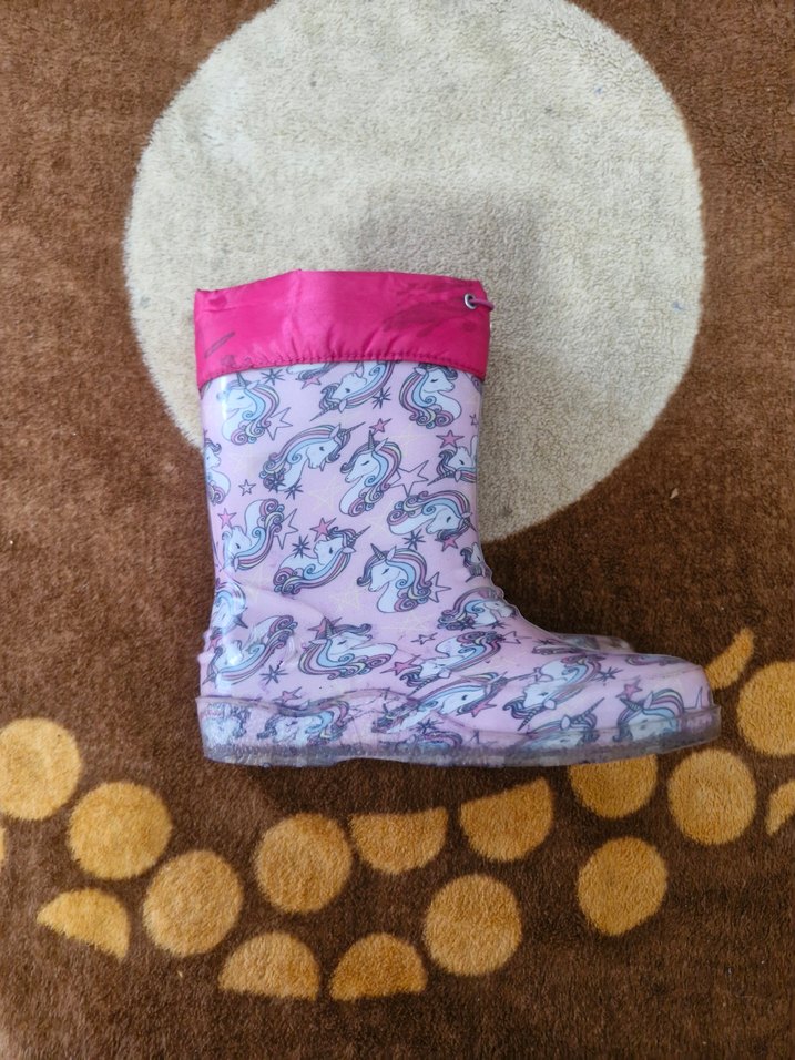 Kız Çocuk Pembe Unicorn Desenli Yağmur Çizmesi - Görsel 5