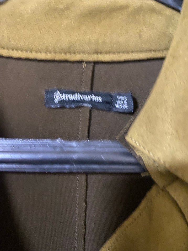 Stradivarius Haki Süet Uzun Kuşaklı Trençkot - Görsel 5