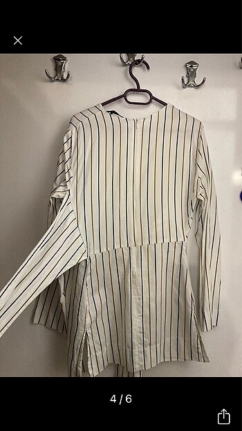 xs Beden beyaz Renk Zara Morocco Limited Edition Bluz