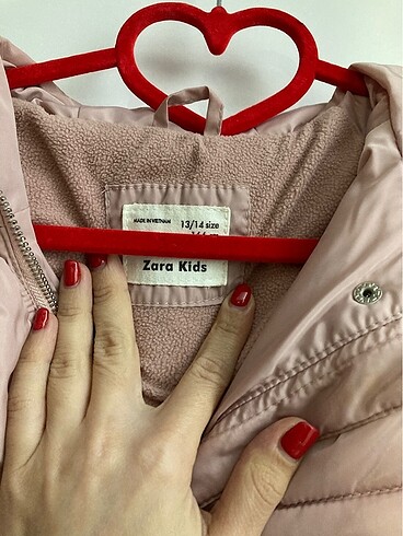 s Beden pembe Renk Zara Pembe Şişme Mont