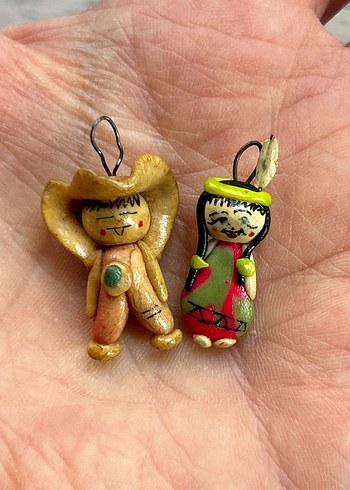 Kovboy ve Kızılderili Kız Charmlar - Görsel 6