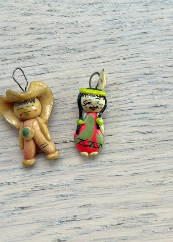 Kovboy ve Kızılderili Kız Charmlar - Görsel 4