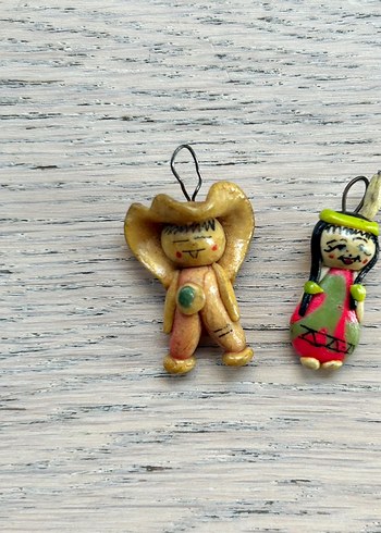 Kovboy ve Kızılderili Kız Charmlar - Görsel 3