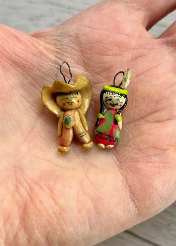 Kovboy ve Kızılderili Kız Charmlar - Görsel 2