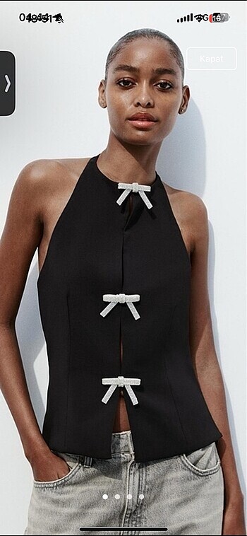ZARA FİYONKLU BLUZ