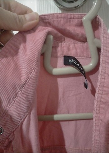 Nakışlı Pembe Kadın Uzun Kollu Gömlek - Görsel 5