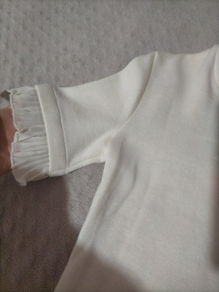 zara Piliseli Midi Keten Kadın Triko Elbise - Görsel 4