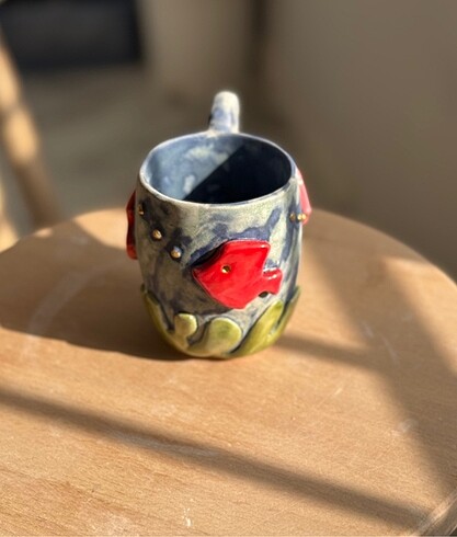 Seramik akvaryum temalı kupa bardak