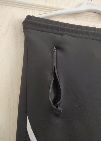 l/xl Beden Fermuarlı Siyah Erkek Outdoor Eşofman Altı