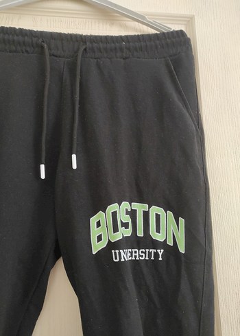 Diğer BOSTON Baskılı Siyah Kadın Eşofman Altı