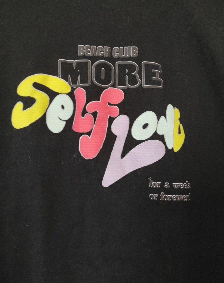 Siyah Baskılı tişört - Görsel 2