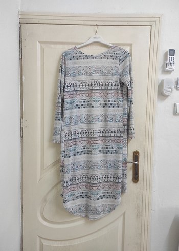 Uzun Bohem Çok Renkli Salaş Hırka - Görsel 2