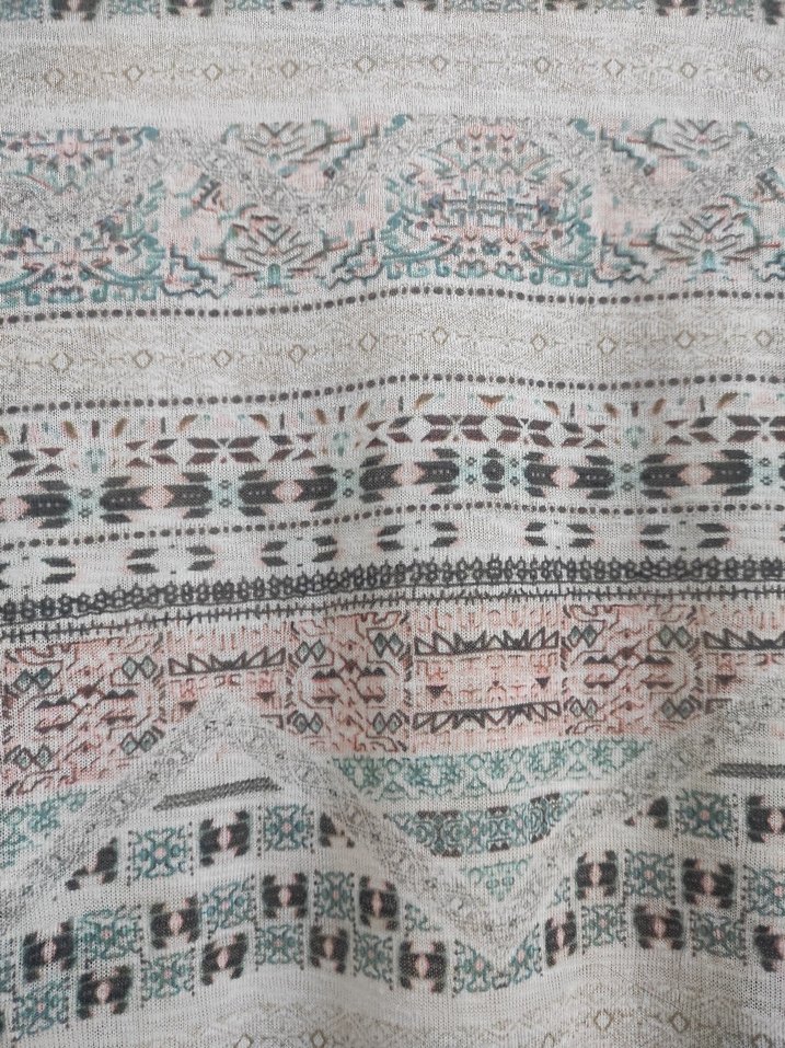 Uzun Bohem Çok Renkli Salaş Hırka - Görsel 3