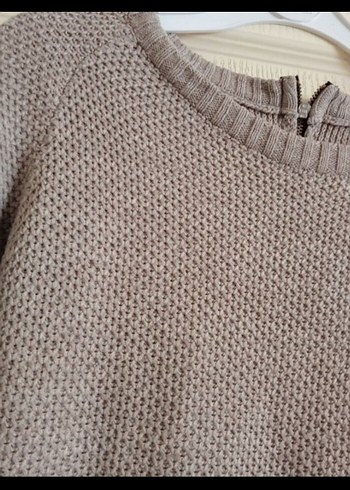 Bej Kadın Triko Kazak Uzun Kollu - Görsel 4