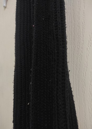 Püsküllü Siyah Gotik erkek atki - Görsel 3