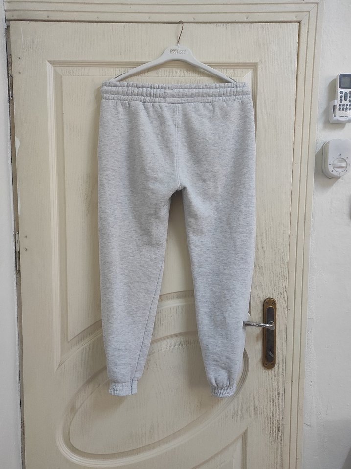 Gri Kadın kışlık Rahat Kesim Eşofman Altı - Görsel 2