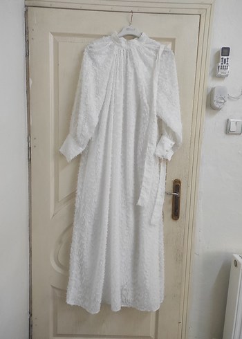 Beyaz Uzun nikah elbisesi - Görsel 4