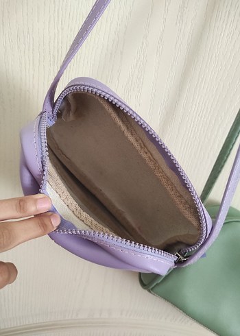 Pastel Renkli Çapraz omuz Çanta adet fiyatıdır - Görsel 6