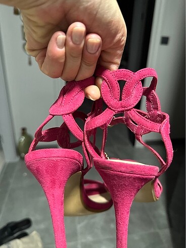 38 Beden Zara Pembe Topuklu Ayakkabi