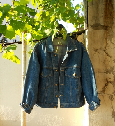 vintage denim boyfriend jacket