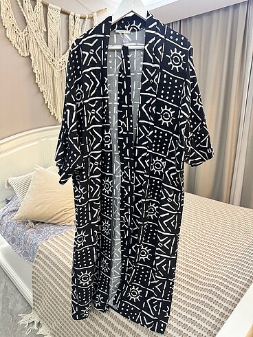 Modern desenli Kimono Hırka