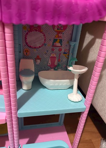 Pastel Pembe Oyuncak Ev - Görsel 7