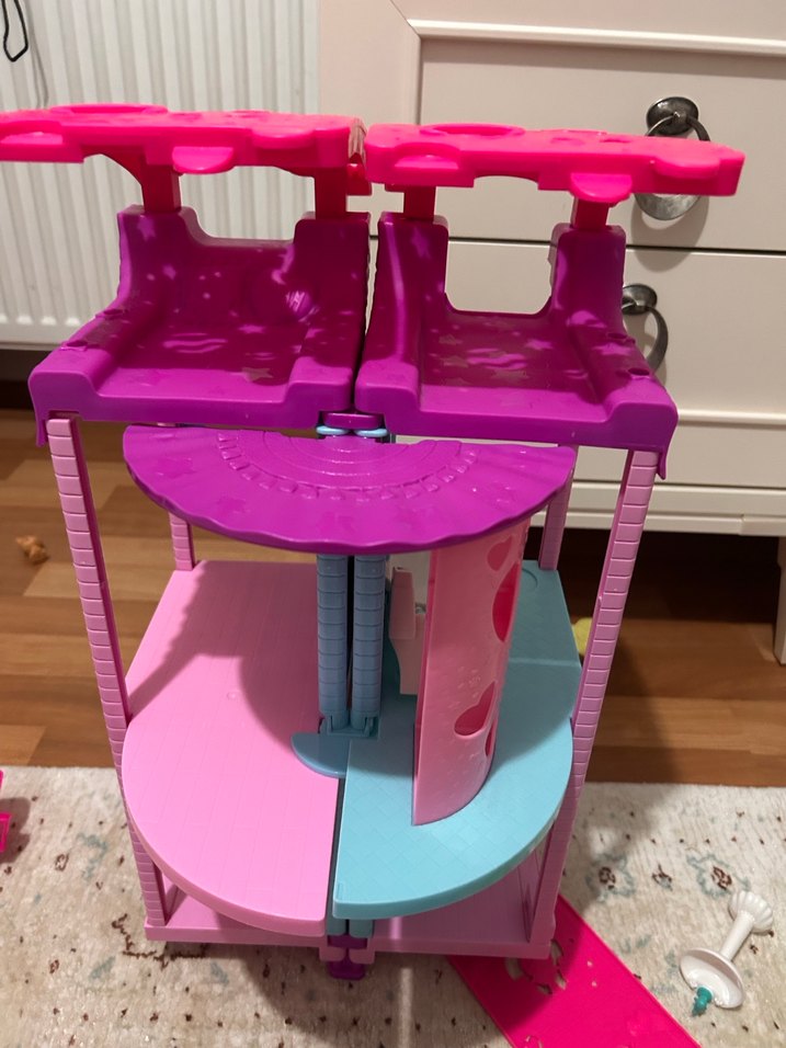 Pastel Pembe Oyuncak Ev - Görsel 3