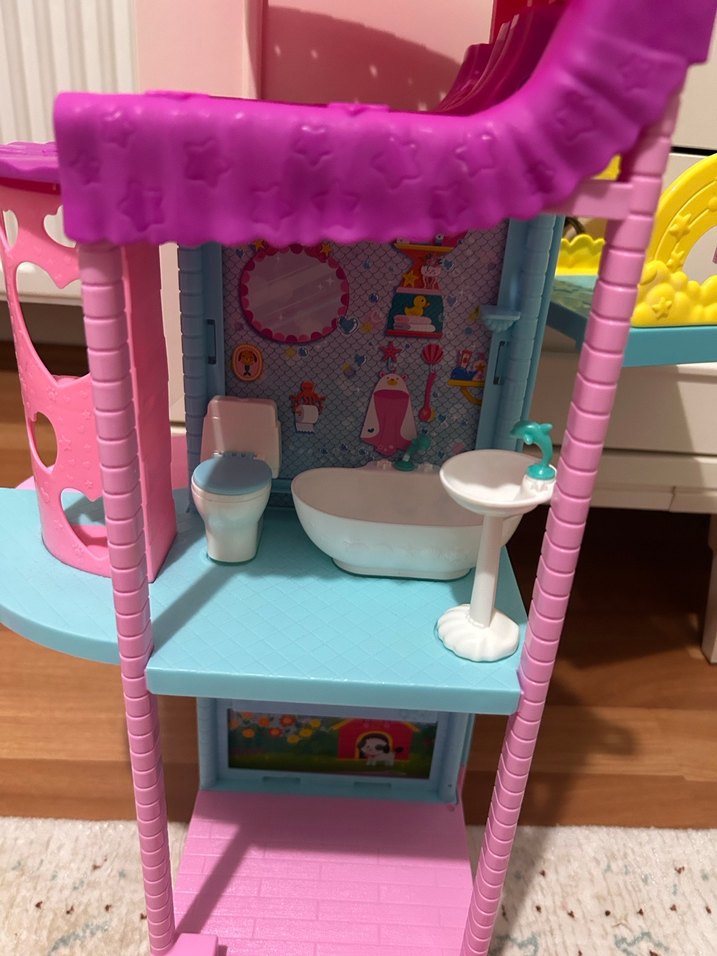 Pastel Pembe Oyuncak Ev - Görsel 2