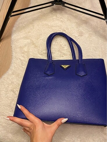 Prada lacivert çanta - Görsel 6
