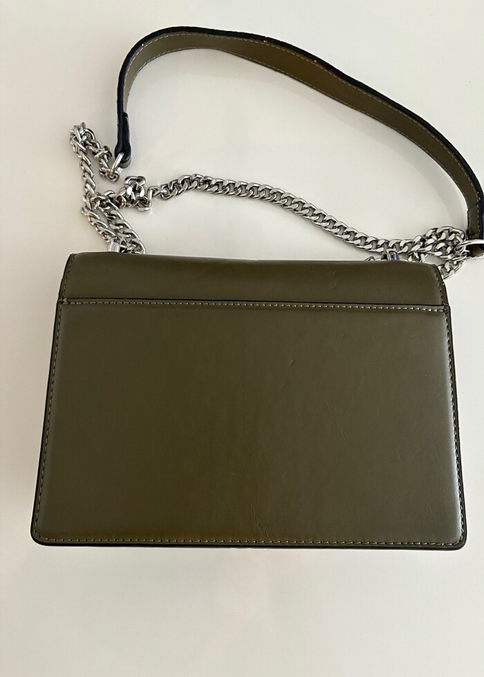 Matmazel haki omuz çantası - Görsel 5