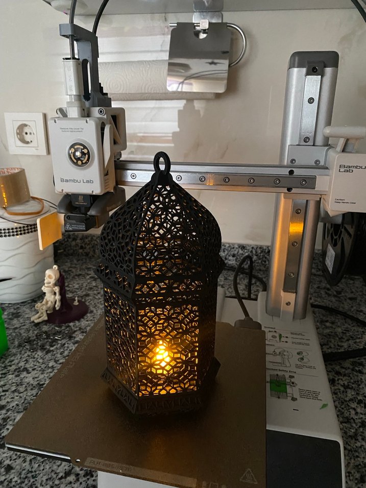 Bej Desenli Metal Mumluk - Görsel 2