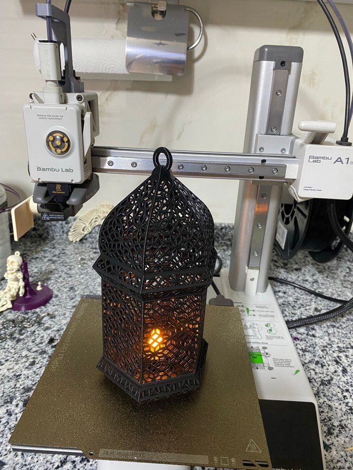 Bej Desenli Metal Mumluk - Görsel 3