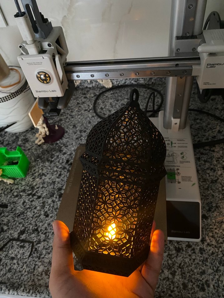 Bej Desenli Metal Mumluk - Görsel 4