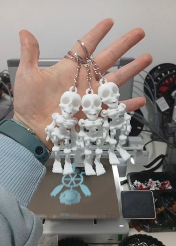 Beyaz Kafatası Anahtarlık Seti - Görsel 2