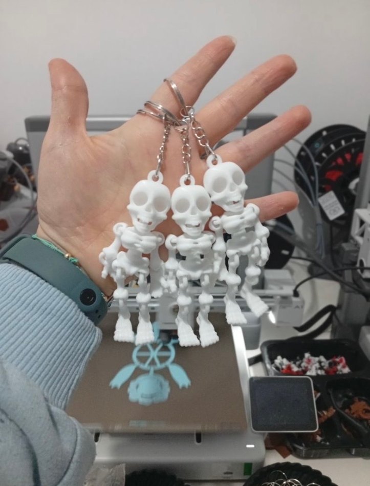 Beyaz Kafatası Anahtarlık Seti - Görsel 2