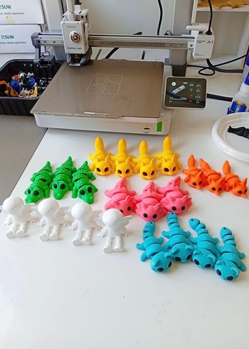 Renkli 3D Baskı Aksiyon Figürleri - Görsel 2