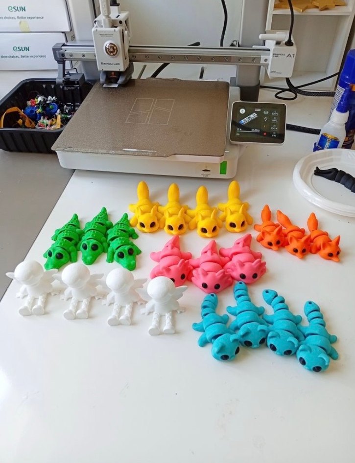 Renkli 3D Baskı Aksiyon Figürleri - Görsel 2