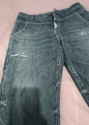 Gri havuç Kesim Kadın Denim Pantolon - Görsel 4